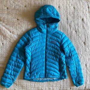 Blue Patagonia Down Sweater Hoody
